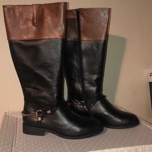 Women tall riding boots  zara style horsebit boots